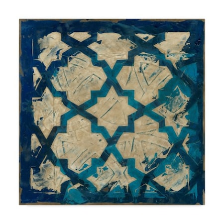 Trademark Fine Art Megan Meagher 'Stained Glass Indigo I' Canvas Art, 24x24 WAG03809-C2424GG